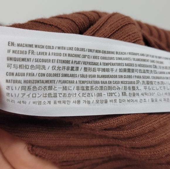 Abercrombie & Fitch Womens Brown Sweater V-Neck Tank Size Xl - Picture 9 of 11